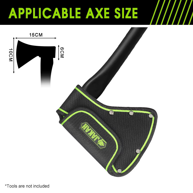Jakah Axtentasche JK-146 aus schwarzem Oxford-Gewebe als Axtscheide und Hüfttasche für Äxte von 500 g bis 600 g - Bild 2
