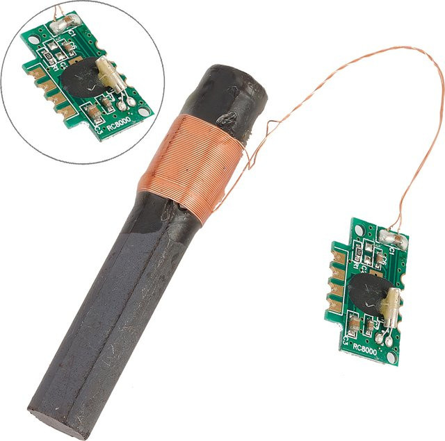 VIBRATITE DCF77 Empfängermodul Radiozeitmodul für Funkuhr mit Antenne und Induktionssignal 77,5 kHz - Bild 1