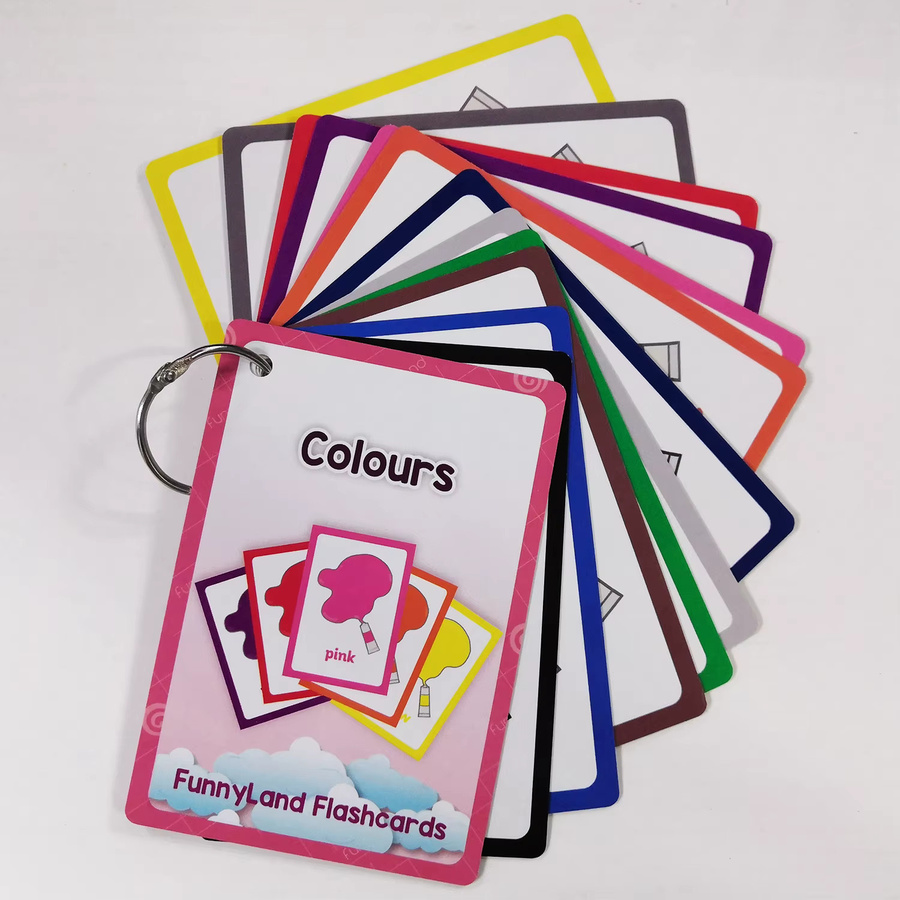 QKX Englisch Flash Karten Farben, 12-teiliges Set, Montessori Lernmittel - Bild 4