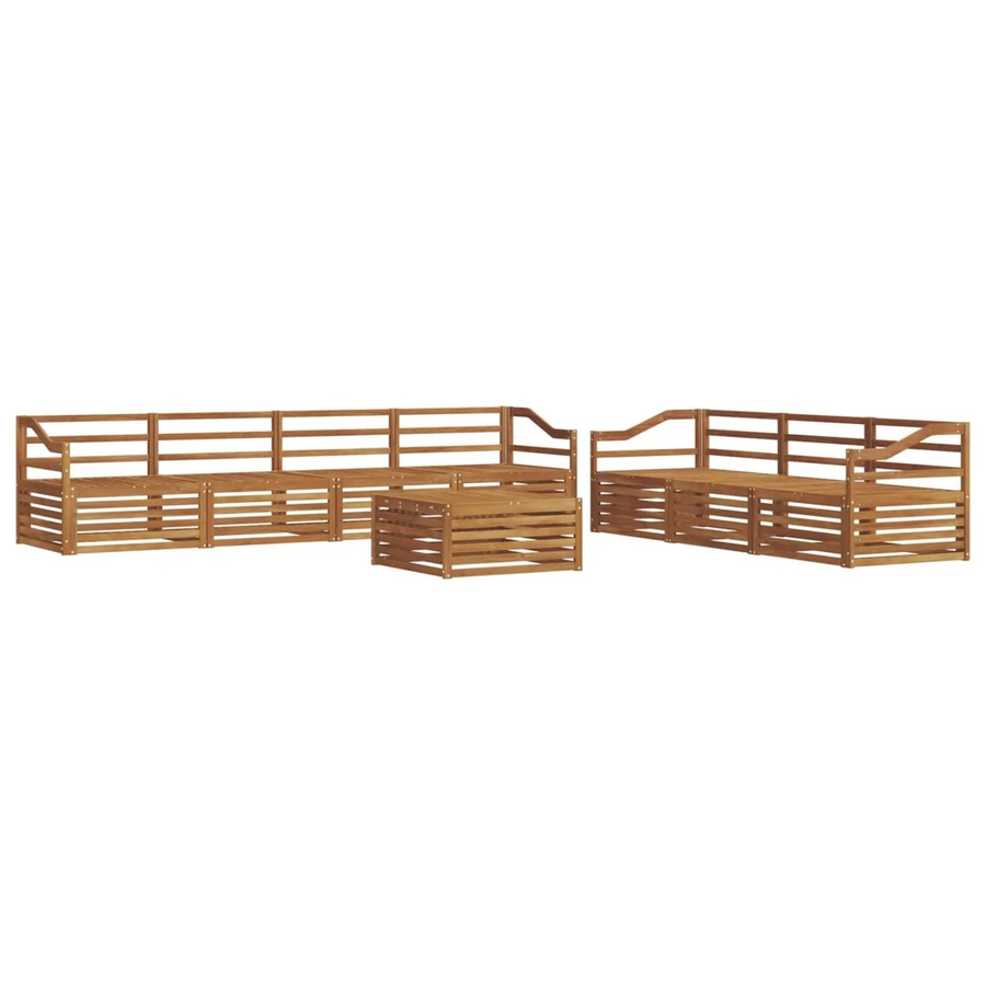vidaXL Outdoor-Sofagarnitur 8-teilig aus Akazienholz in Braun mit Tisch und Sitzkissen - Bild 2