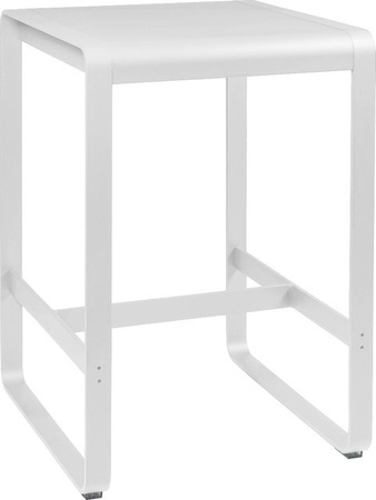 Fermob Bellevie Stehtisch aus lackiertem Aluminium in Weiß für Garten, Balkon und Terrasse