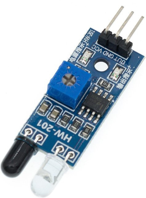 AITEXM ROBOT Infrarot-Hindernisvermeidungssensor Modul für Arduino Smart Car Robot, 3-Draht reflektierender photoelektrischer Sensor, Blau - Bild 1