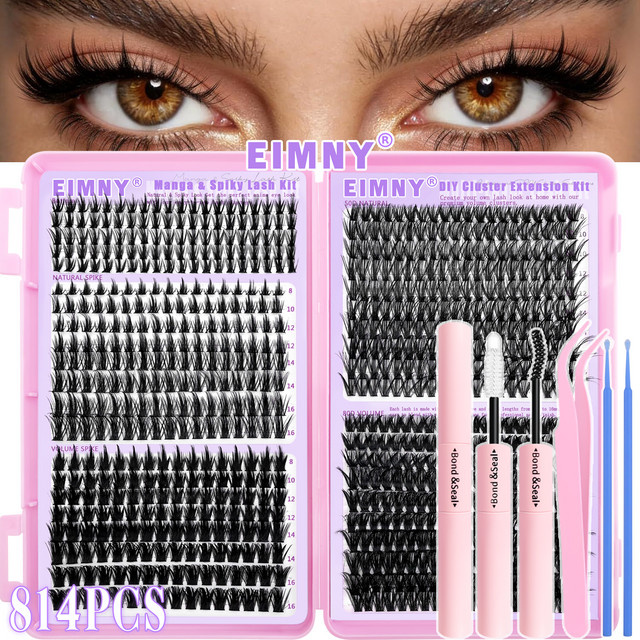 EIMMY Set mit künstlichen Wimpern, 814-teilig, Unisex, natürlich - Bild 1
