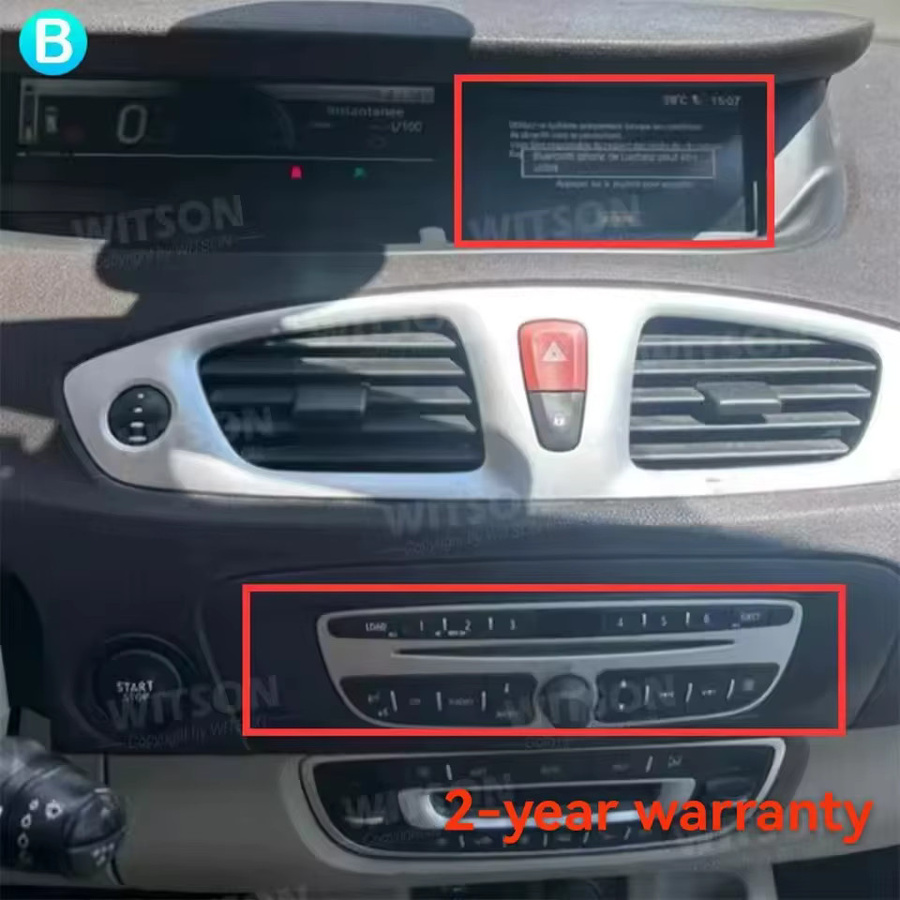 AVGOTOP 7 Zoll OEM Multimedia-Player mit GPS und CarPlay für Renault Grand Scénic III, Schwarz - Bild 3