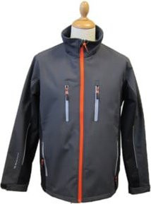 Terratrend Job Softshelljacke in Dunkelgrau/Schwarz, Größe XL - Bild 1