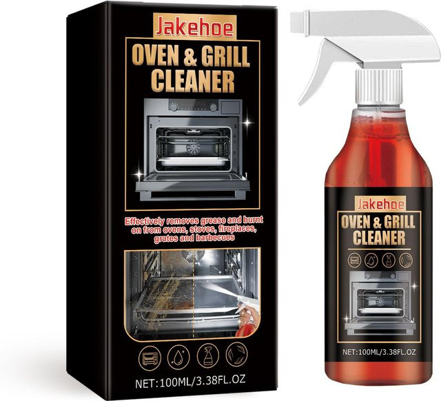 Jakehoe Küchen-Schaumreiniger für Backofen und Herdplatte, starker Ölentferner und Backofenrost-Reiniger-Spray gegen Fett und angebrannte Rückstände, 100 ml - Bild 1