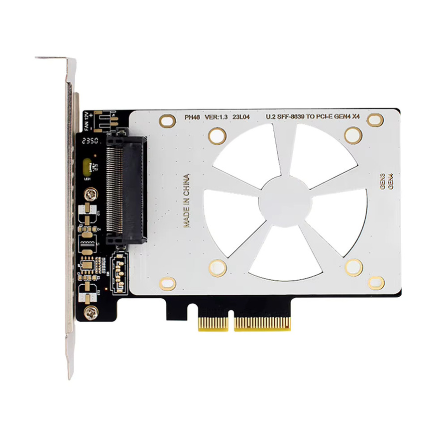 VODOOL U.2 SFF-8639 zu PCIe x4 Erweiterungskarte für NVMe SSD, Silber - Bild 2