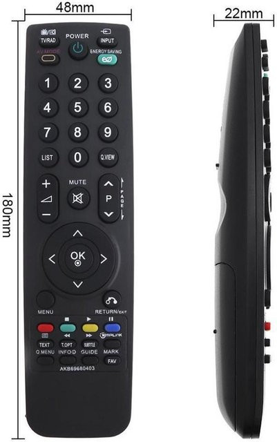 LG Fernbedienung AKB69680403 AKB69680438 in Schwarz - Bild 1
