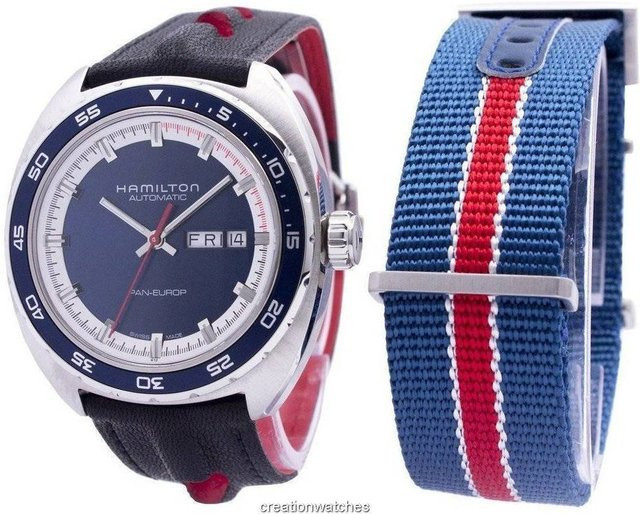 Hamilton Armbanduhr Automatik, Edelstahl, Blau, Herren, 42 mm - Bild 1