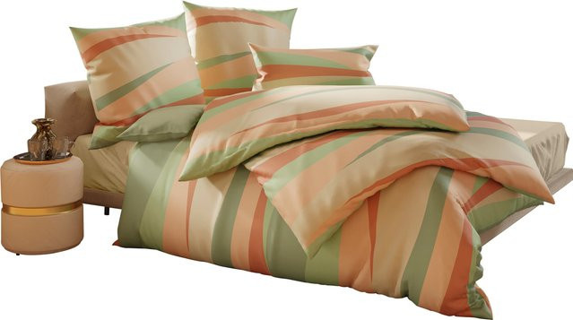 Bettwäsche wäschepur aus 100% Baumwolle mit Reißverschluss, Multicolour, Breite: 135 cm, Länge: 200 cm - Bild 1