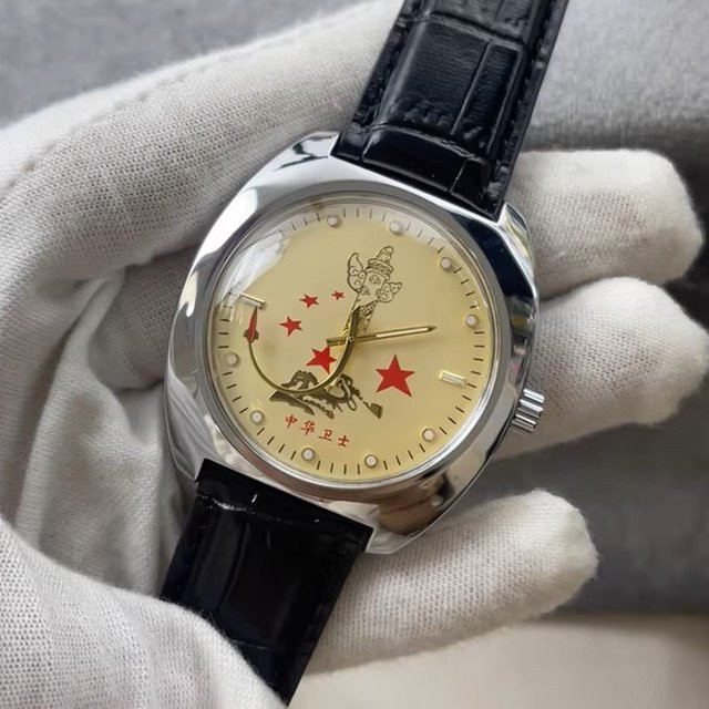 HONGQI Armbanduhr, Handaufzug, Edelstahl, 40 mm, Herren - Bild 1