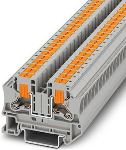 Phoenix Contact 1116734 Durchgangsreihenklemme Push-In-Klemme Grau 50 Stück - Bild 1