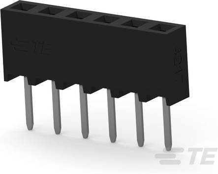 TE Connectivity Einbau-Buchsenleiste Standard 2314878-6 Schwarz - Bild 1