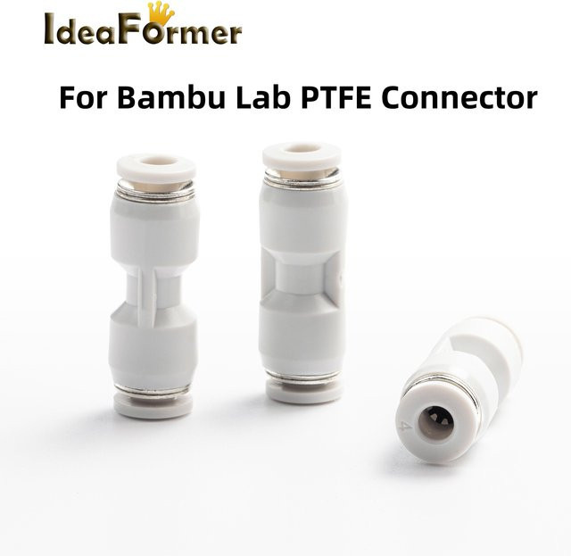 Bambu Lab PTFE Rohr Anschluss Pneumatischer Filament Splitter für 1,75mm Filament passend für P1P P1S X1 X1C X1E A1 in Weiß - Bild 1
