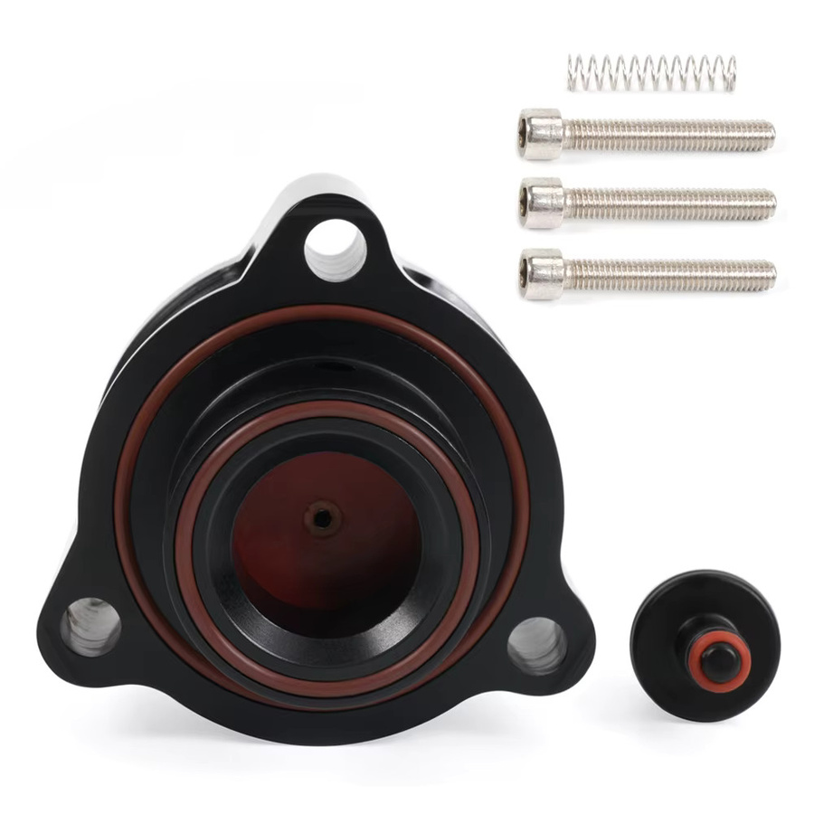 Muge Aluminium T9451 Abblasventil VTA DV Adapter für Audi B8 1.8/2.0 TFSI und VW Golf GTI MK6 TSI in Silber und Schwarz - Bild 2