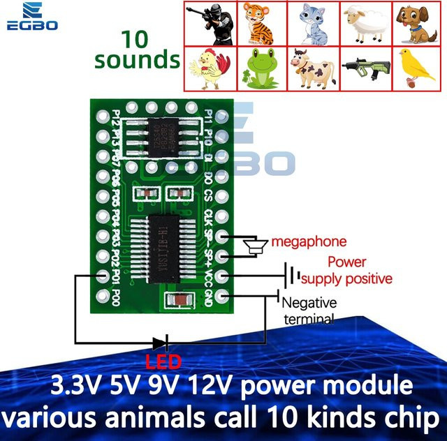 EGBO Tiergeräusche Spielzeug mit integriertem IC-Modul - Bild 1
