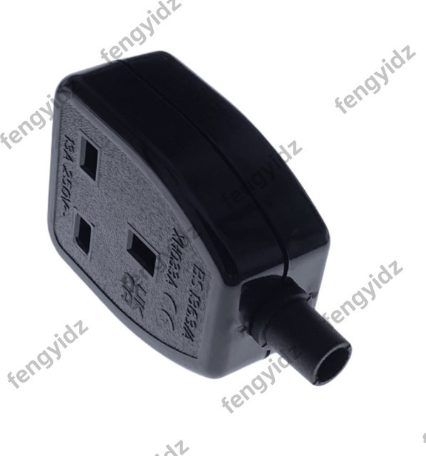 Fengyidz UK British Standard Netzteil Buchse 13A 250V mit abnehmbarem Kabel Anschlussbuchse in Weiß und Schwarz - Bild 1