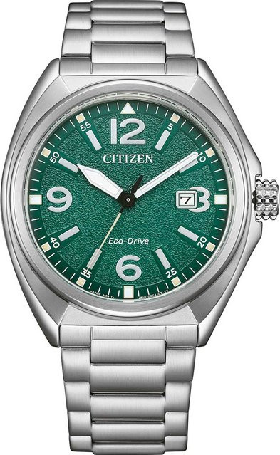 Citizen Armbanduhr, Solar, Edelstahl, Grün, 41 mm, Herren - Bild 1
