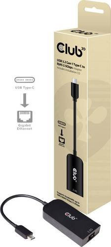 Club3D CAC-1520 Netzwerkadapter USB-C 3.2 Gen 1 auf 2.5GBase-T Ethernet LAN in Schwarz - Bild 1