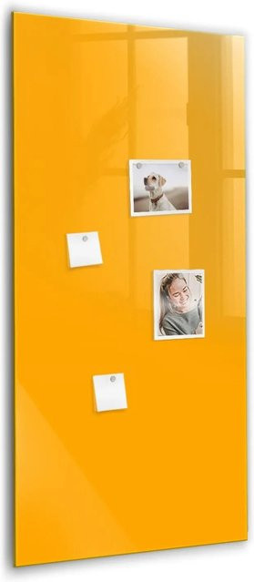 Tulup Magnettafel aus Glas in Goldgelb, B/H: 120 x 60 cm - Bild 1