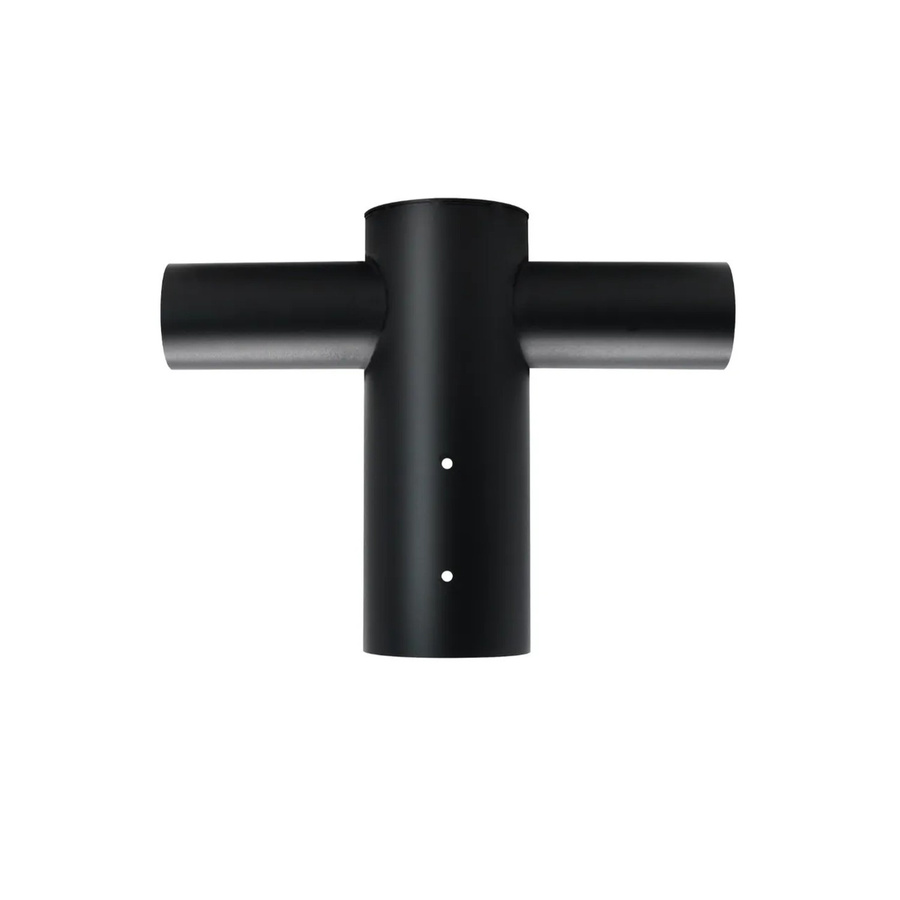 ENOVALITE Straßenleuchten Adapter 2-Fach Schwarz aus Stahl für den Außenbereich 80 zu 60mm - Bild 2
