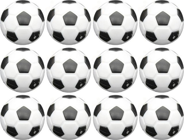 12 Stück Ersatzbälle für Tischfußball, 23 mm, white - Bild 1