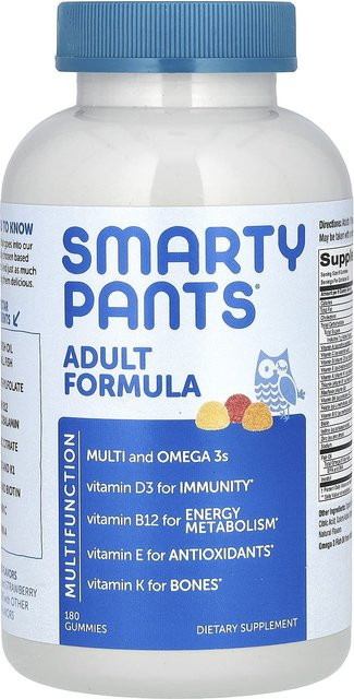 SmartyPants Gummibärchen Formel für Erwachsene Zitrone Orange Erdbeer-Banane 180 g - Bild 1