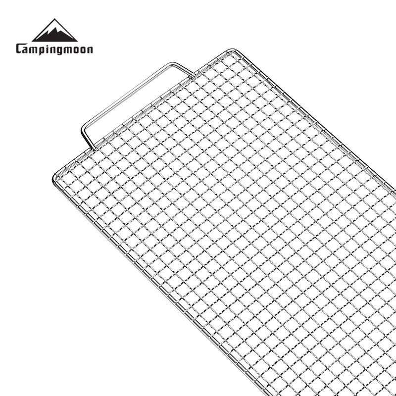 CAMPINGMOON MS-1019-W Edelstahl Grillnetz für Barbecue und Camping in Silber - Bild 2