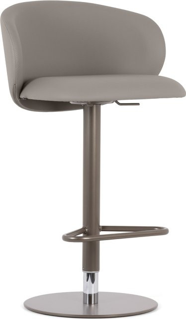 Calligaris Barhocker CB/2332 TUKA in Grau mit Kunstleder und Metallgestell, drehbar, Höhe: 105 cm, Breite: 56 cm, Tiefe: 56 cm - Bild 1