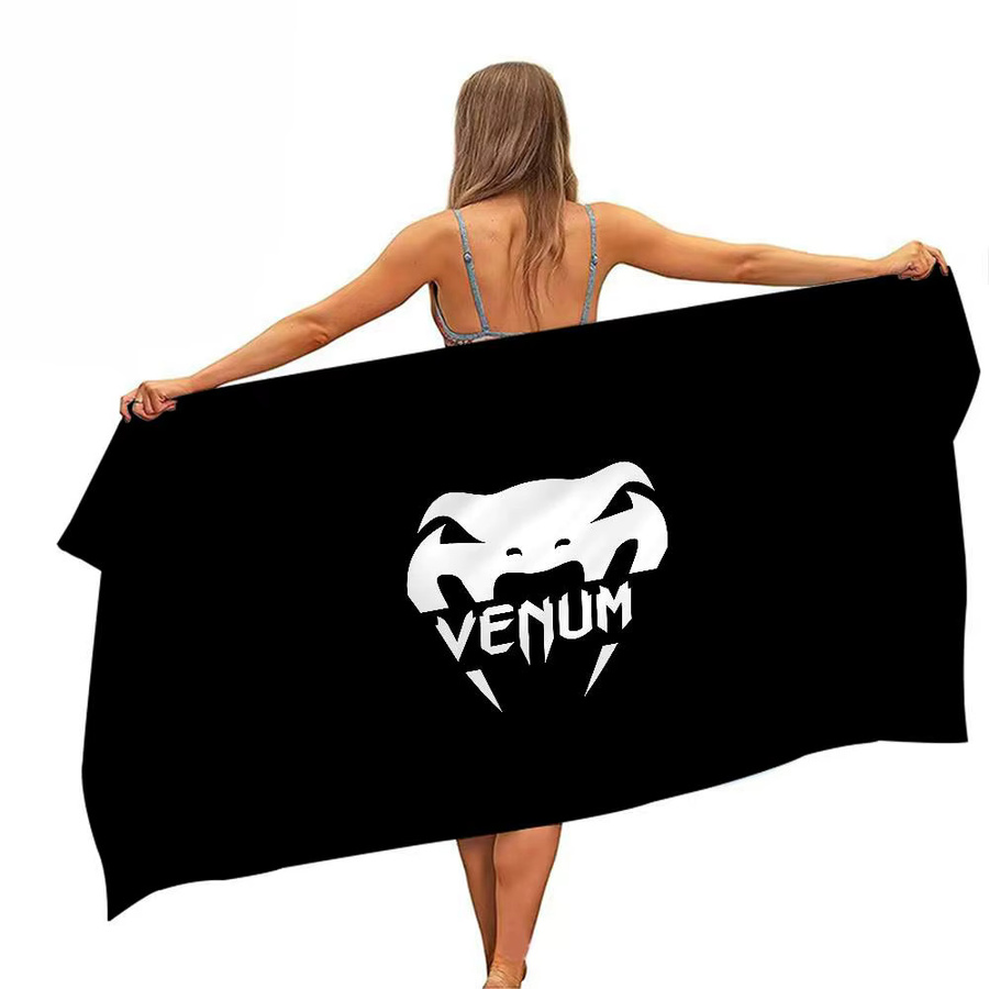 MINISO Snake Venom V-Venum Mikrofaser Strandtuch, Schwarz, Saugfähiges Sporthandtuch für Yoga, Schwimmen und Laufen - Bild 7