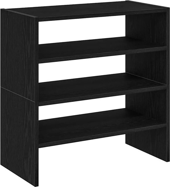vidaXL Schuhregale 2er Set stapelbar in Schwarz, B/T/H: 60 x 30 x 30,5 cm - Bild 1