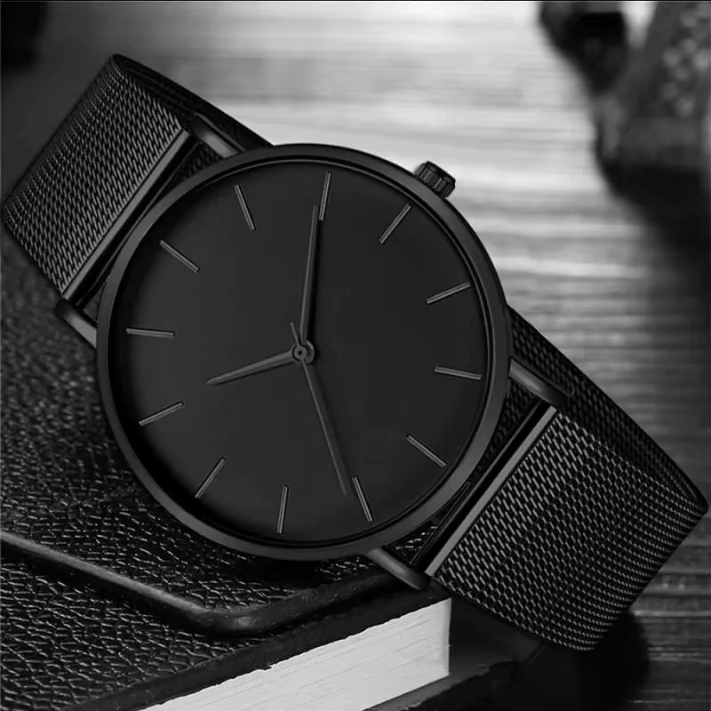 TVK Armbanduhr Edelstahl, Quarz, Schwarz, Herren - Bild 5