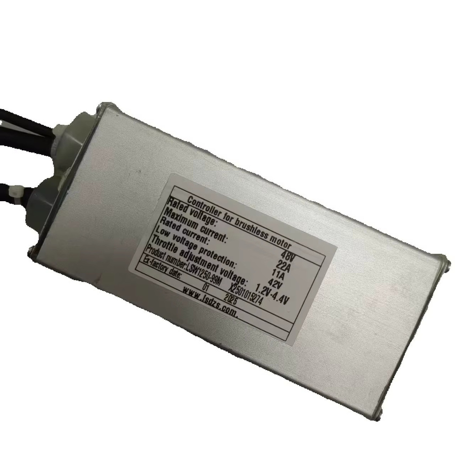 Lishui LSW1250-99M Controller für bürstenlose Bafang Motoren, 48V 22A, Farbe: Silber, E-Bike Zubehör für Fat Bikes - Bild 2