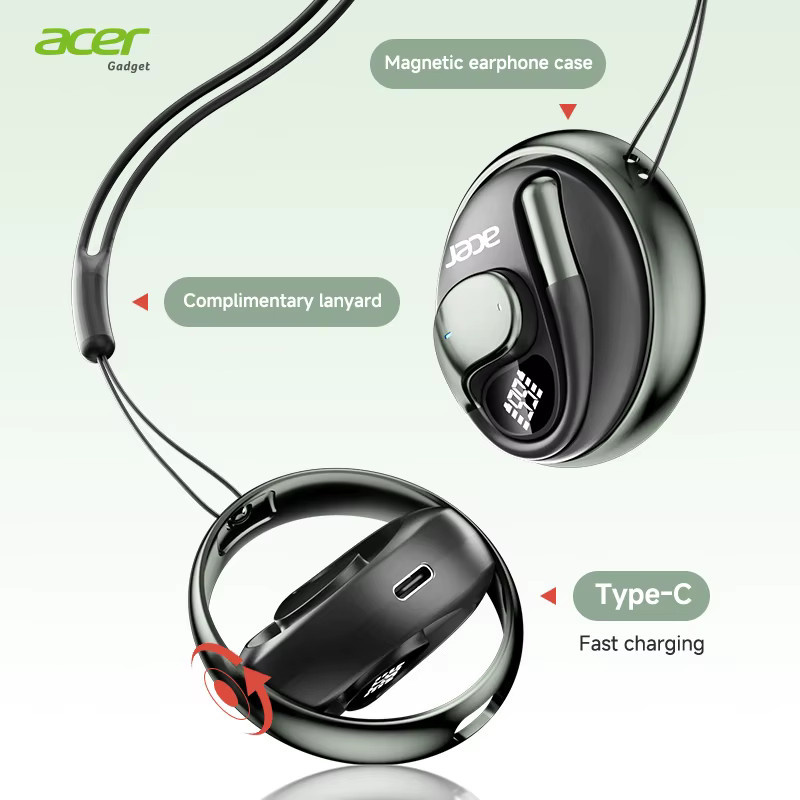Acer Ohr550 Open-Type Wireless Bluetooth-Kopfhörer mit Ohrbügel-Design für Sport, Laufen und Radfahren, 3D-Sound und Geräuschunterdrückung für Anrufe - Bild 4
