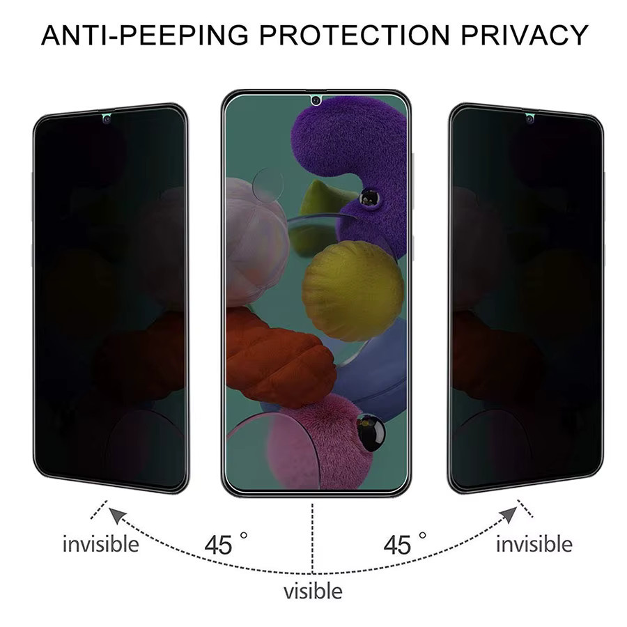 Samsung Sichtschutz Panzerglas aus gehärtetem Glas 9H, transparent, passend für Galaxy S26 Pro S25 Edge S24 S23 FE Plus Ultra S21 Note 20 A57 A37 A17 A07 - Bild 3