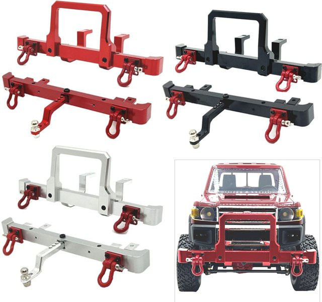 WWXRC MN 82 Aluminiumlegierung Stoßstange Bull Bars Guards, Zubehör, Rot - Bild 1