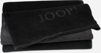 Wohndecke JOOP! UNI-DOUBLEFACE in Schwarz/Anthrazit, B/T: 150 x 200 cm - Bild 1