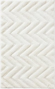Jotex Badteppich Weiß Modern Graphic B/B: 50 cm, L: 80 cm - Bild 1