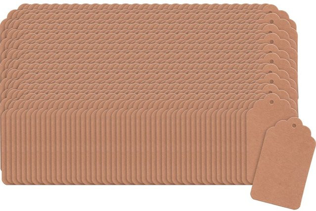 VBS Geschenk-Anhänger aus braunem Kraftpapier und Karton - Bild 1