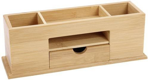 SpeaKa Professional Schreibtischorganizer aus Bambus in Beige mit 5 Fächern - Bild 1