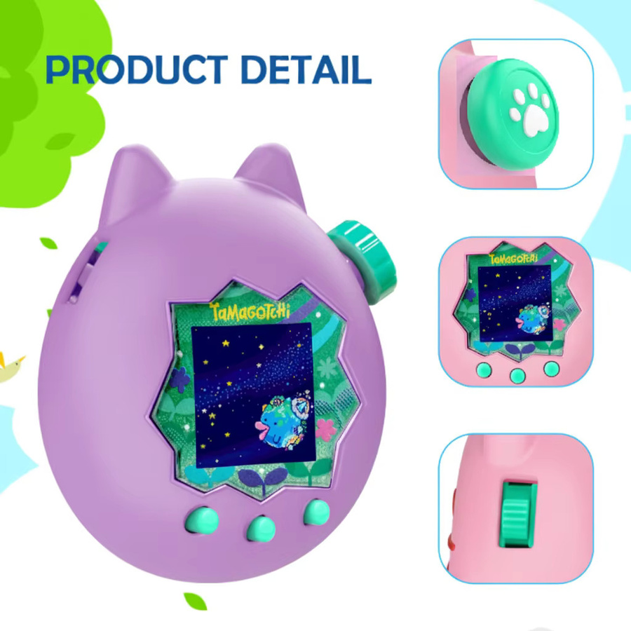 Bandai Tamagotchi Paradise, Silikon Schutzhülle Set, süße Katze, mit mehrfarbigem Zubehör - Bild 2