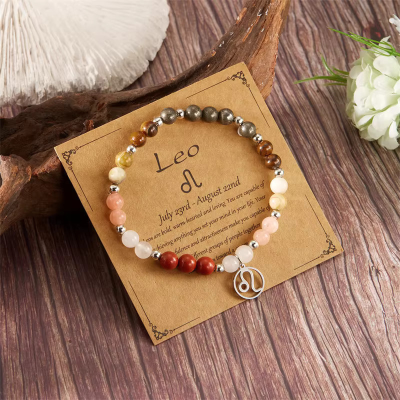 Rinhoo Perlenarmband, 12-Sternzeichen, Damen - Bild 2