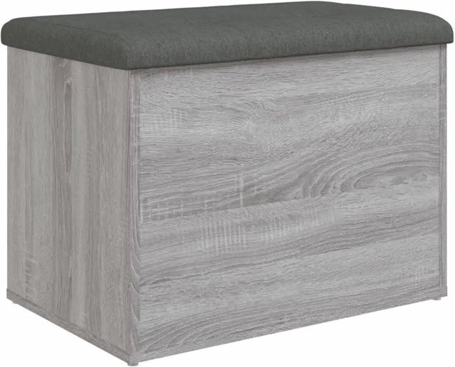 vidaXL Sitzbank mit Stauraum in Grau aus Holzwerkstoff B: 62 cm, T: 42 cm, H: 45 cm - Bild 1