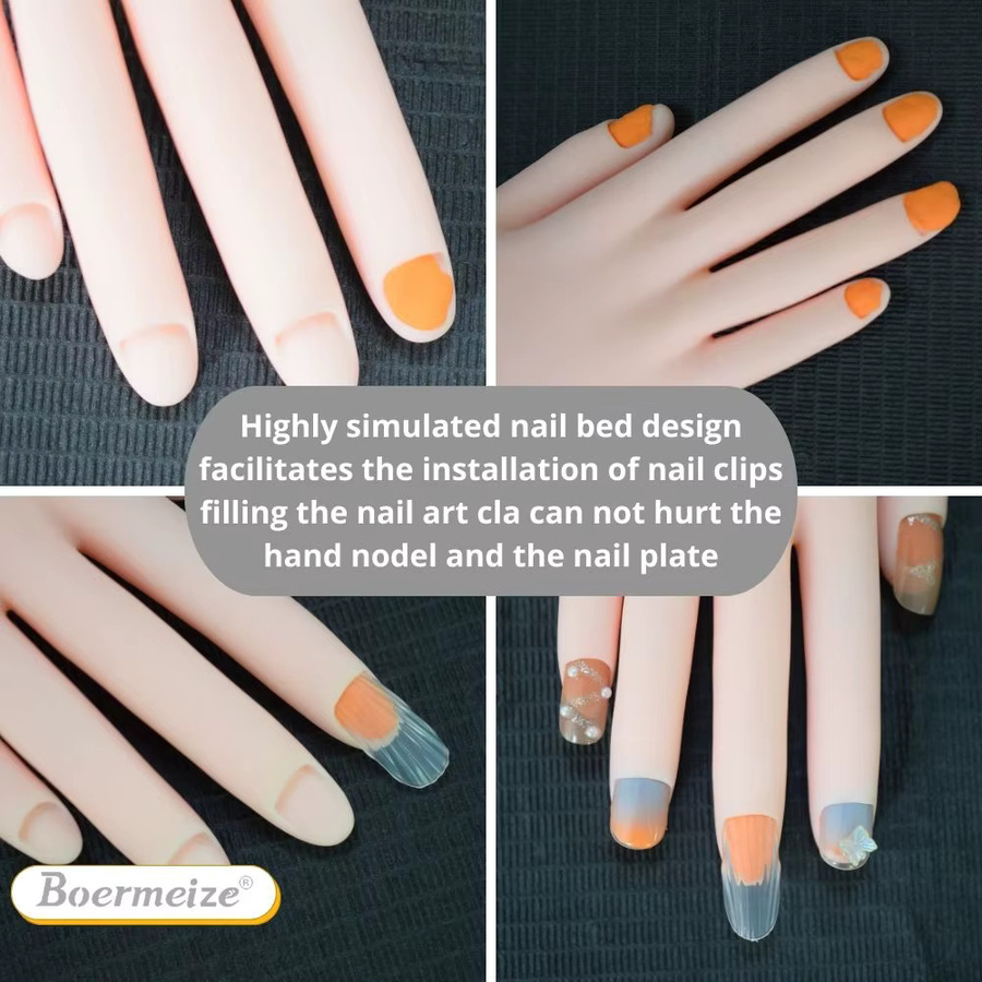 Boermeize DIY-Prothesen-Set, Silikon-Trainingsmodell für Nägel, Unisex - Bild 5