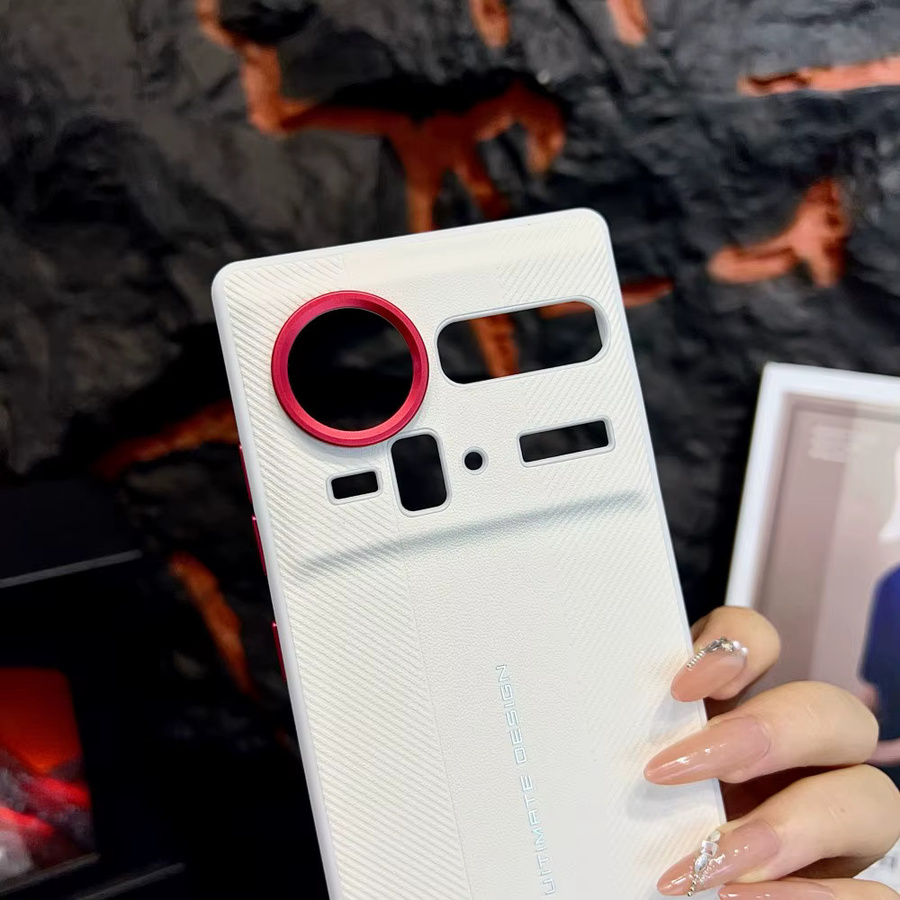 Luxuriöse harte PU Schutzhülle für Nubia Z80 Ultra und ZTE Nubia Z80 Z70 Ultra in Weiß - Bild 4