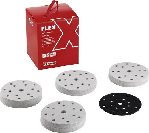 Flex D150 ST-Set Schleifpapier für Exzenterschleifer mit Körnungen 60, 80, 120, 150 und Durchmesser 150 mm, 5er Packung - Bild 1