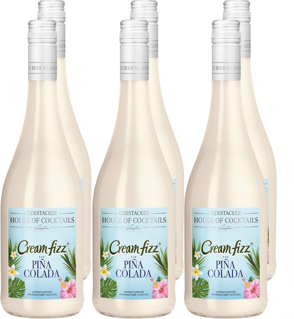 Gerstacker Cream Fizz Pina Colada, Alkopop, 6 x 0,75 l - Bild 1