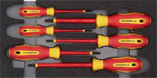 Gedore RED Schraubendreher-Set aus Edelstahl in Rot - Bild 1