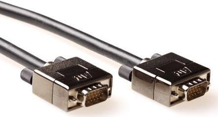 ACT High Performance VGA Kabel Male-Male mit Metallkappen, Schwarz, Länge: 1,8 m - Bild 1