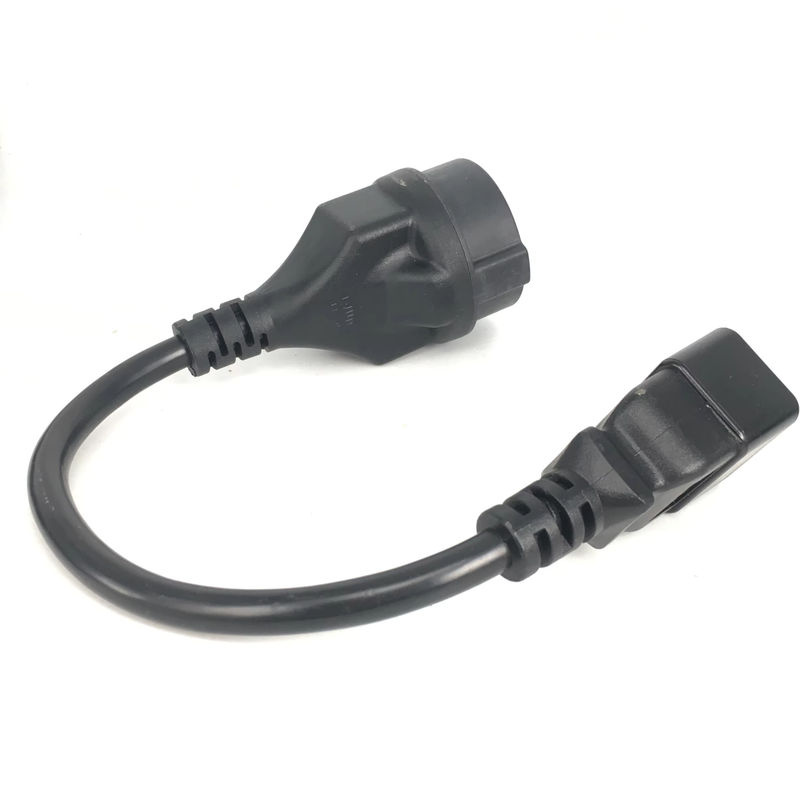 Bolantedz Netzkabel IEC 320 C20 auf EU Schuko CEE7/7 Steckdose, 16A 250V, Schwarz - Bild 5